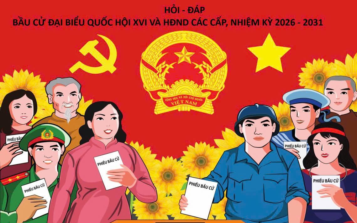 Chuyên mục Hỏi - Đáp về Bầu cử đại biểu Quốc hội khóa XVI và đại biểu Hội đồng nhân dân các cấp nhiệm kỳ 2026 - 2031