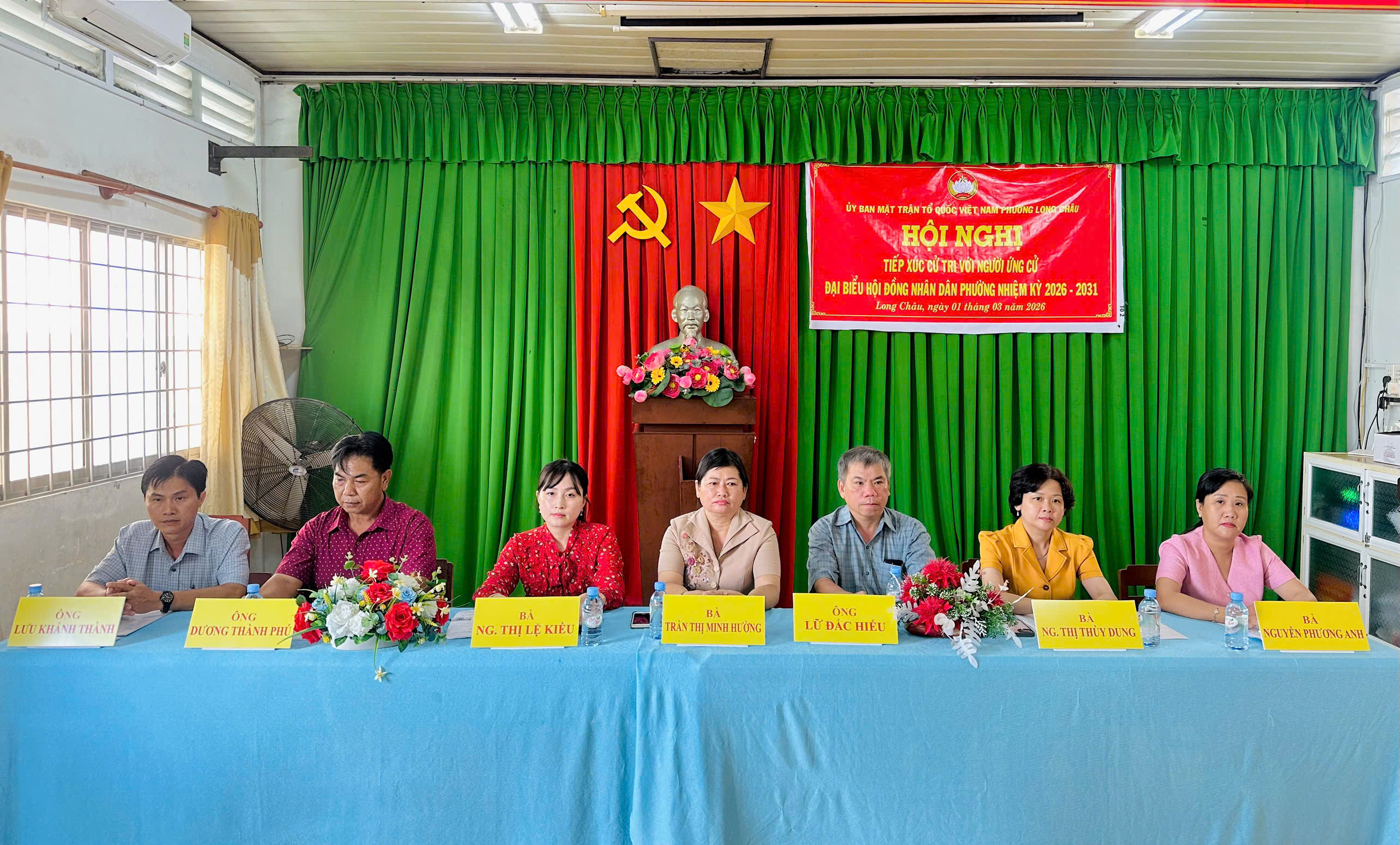 Ứng cử viên đại biểu HĐND phường Long Châu, nhiệm kỳ 2026 – 2031 đơn vị bầu cử số 2 tiếp xúc cử tri vận động bầu cử