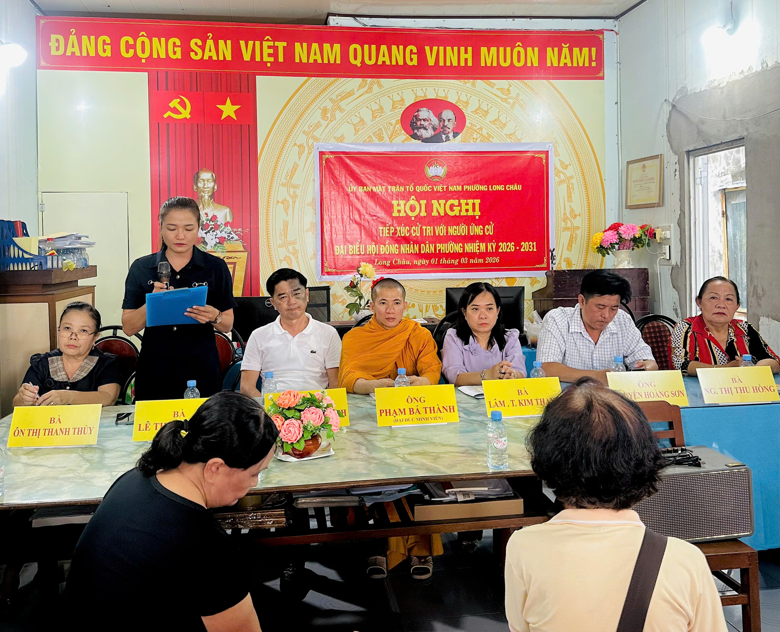 Ứng cử viên đại biểu HĐND phường Long Châu, nhiệm kỳ 2026 – 2031 đơn vị bầu cử số 3 tiếp xúc cử tri vận động bầu cử